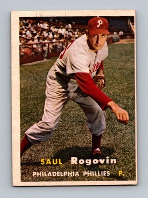 1957 Topps #129 Saul Rogovin VG-VGEX Vintage Baseball Card - Image 1 of 2