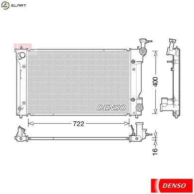 RADIATOR ENGINE COOLING DRM50098 FOR LEXUS 4GR-FSE 2.5L 6cyl IS III - Image 1 of 4
