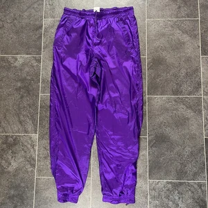 Nike Court Challenge Vintage Tracksuit  Bottoms Joggers Purple Shell- size Large - Picture 1 of 11