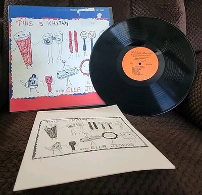 ELLA JENKINS - This Is Rhythm (1961, w/Booklet) - 12" Vinyl Record LP - VG+ Foto 1 de 2