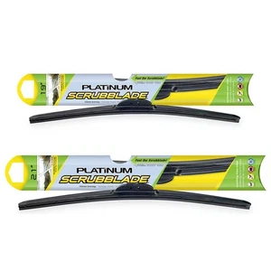 Scrubblade Platinum Wiper Blade Set For INFINITI M30 Volkswagen Passat - Picture 1 of 4