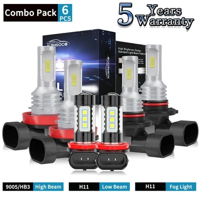 Para Toyota Prius V 2015-2017 vagón 4 puertas 1,8 L LED faro bombilla haz antiniebla alto/bajo Foto 1 de 4