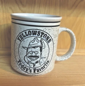 Yellowstone Nationalpark Teddy's Favorite Japan Keramik Kaffeebecher - Vintage - Bild 1 von 5