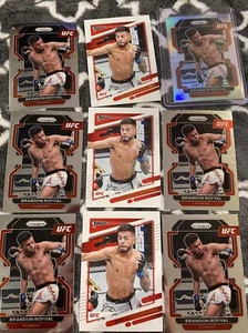 2022 PRIZM UFC SILVER PRIZM - BRANDON RAW DOG ROYVAL # 149 + 8 BONUS CARD(S) - Picture 1 of 4