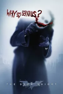 Batman Joker Why So Serious The Dark Knight Movie Scroll Poster 23"x36" - Picture 1 of 4