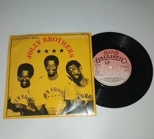 JOLLY BROTHERS CONCIOUS MAN / DUB 7" VINYL RECORD PICTURE SLEEVE REGGAE 1978 - Picture 1 of 7