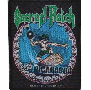 Sacred Reich Surf Nicaragua Patch Thrash Metal Official Metal Band Merch - Picture 1 of 1