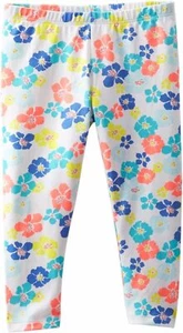 OshKosh B'Gosh  Kid Girls' Floral Cropped Leggings   Size 4,5,6X - Picture 1 of 1