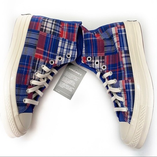 Sneakers alte Converse Twisted Prep Chuck 70 Wmns taglia 9 5 preparazione scuola a quadri