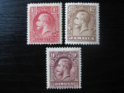 JAMAICA BRITISH COLONY Sc. #103-105 scarce mint stamp set! SCV $17.50 Cover