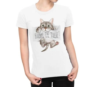 1Tee Damen T-Shirt Hang in There Kitten - Bild 1 von 5