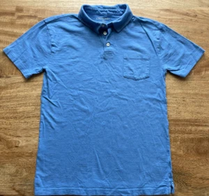 J Crew Crewcuts Polo Shirt Boys Size 14 EUC Blue Cotton Classic! - Picture 1 of 3
