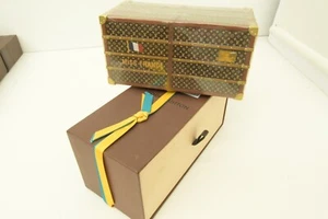 Authentic Louis Vuitton Monogram Luggage Paperweight Office Desk Collectible - Picture 1 of 16