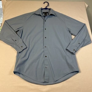 Banana Republic Langarm Herren Hemd Button Down Blau Large Stretch Klassisch - Bild 1 von 11