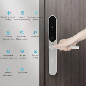 Smart Door Lock Zuhause Büro Fingerabdruck-Türschloss Passwort Türschlösser - Bild 1 von 22
