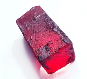 Piedra preciosa suelta áspera de berilo rojo natural (bixbite) 285,40+ quilates certificada ~ regalo gratis - Imagen 1 de 10