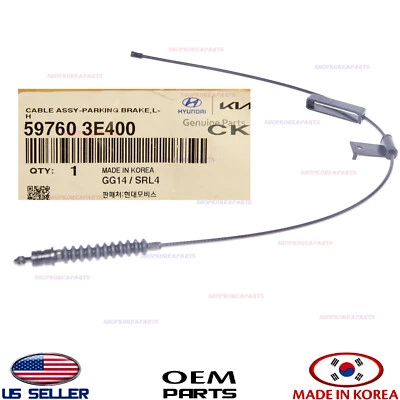 Cable de freno de estacionamiento genuino lado izquierdo del conductor ⭐OEM⭐ Kia Sorento 59760-3E400 Foto 1 de 3