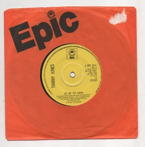 TAMMY JONES - LET ME TRY AGAIN / JUST ONE WOMAN. (UK, 1975, EPIC, A EPC 3211) - Picture 1 of 2