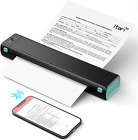Portable Printer Wireless for Travel Bluetooth Mobile Printer for Phone Small I