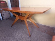 TAVOLO ANNI '50 VINTAGE TERMINALI OTTONE DESIGN ANNI '50 VITTORIO DASSI
