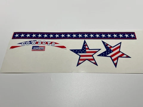 Dallas Cowboys Stars & Stripes Mini Football Helmet Decal Set Cover