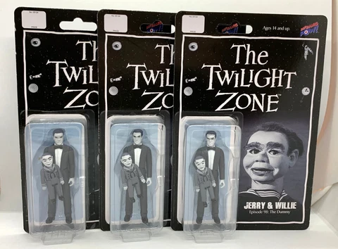 The Twilight Zone Figure Jerry + Willie Black/White Limit Numbered Edition Rare Cover