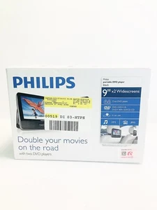 Philips PD9012M/37 9-inch Dual Screen Portable DVD Player For Travelers - Picture 1 of 6