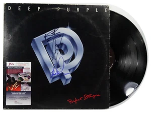 SIGNED DEEP PURPLE AUTOGRAPHED PERFECT STRANGERS 12" LP JSA # GG17703 - Picture 1 of 4