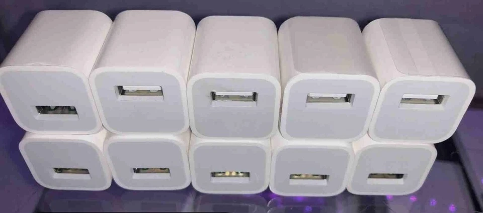 Charger Block For iPhone USB Power Wall Cube Adapter 10pc XS/XR/11/8+/7/6 (10x) - Image 1 of 2