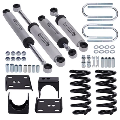 Kit abatible reductor de caída de 3"/5" para camioneta Chevy C10 GMC C15 1973-1987 Foto 1 de 4