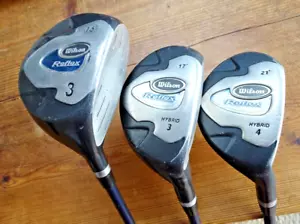 Wilson Reflex 3 Wood 3 Hybrid & 4 Hybrid / 3 club set / Mens regular flex shafts - Picture 1 of 10