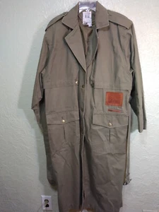 VTG Together! Women's 1980's Army Green Trench Coat MIssy Size 16 EUC - Picture 1 of 22