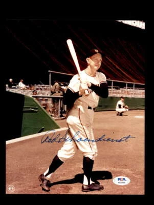 Red Schoendienst PSA DNA Signed  8x10 Photo Autograph Giants - Image 1 of 3