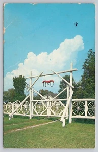 Michigan Daumenlandschaft Highway 25 Wagenräder Zaun zwischen Lexington Mi UNP - Bild 1 von 2