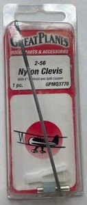 Great Planes 2-56 Nylon Clevis (1 pc) GPMQ3770 - Picture 1 of 1
