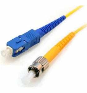 2 PACK Simplex SC-ST SINGLEMODE 9/125 Fiber Optic Cable 1M,2M,3M,4M,5M,7M - Picture 1 of 1