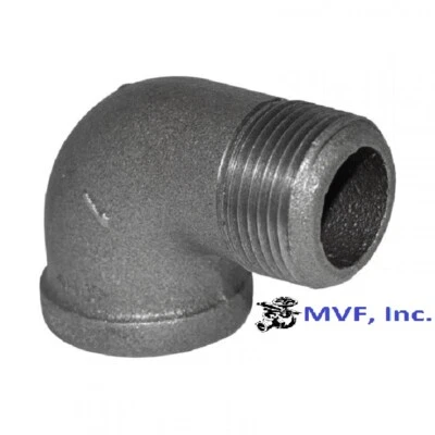 2-1/2" 150 NPT 90° Street Elbow Black Malleable Iron Fitting MI101041BMI - Image 1 of 4