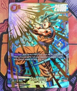Son Goku SR FB01-015 Dragon Ball Tournament Top 32 Prize Promo Card Gold - Picture 1 of 4