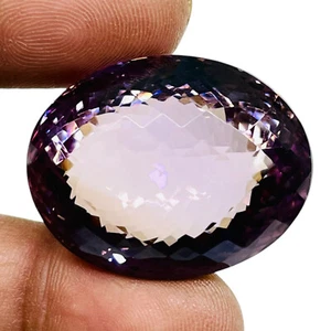 VVS 97.90 Cts Natural Amethyst Oval Cut Huge Pendant Size Loose Gemstone - Picture 1 of 11