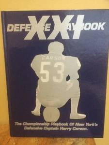 XXI Defense Playbook by NY Giants Defensive Captain Harry Carson- SIGNED - Picture 1 of 17