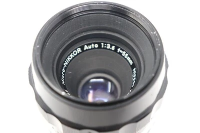 Nikon Micro-Nikkor Non-AI Auto 1:3.5 f=55mm f3.5 Micro Lens Nippon Kogaku Japan - Image 1 of 4