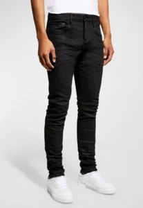 PURPLE BRAND Men's P001 Black Resin Skinny Jeans Size 40x34, NEW - Picture 1 of 21