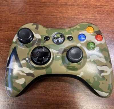 🚨🔥Controlador Inalámbrico Xbox 360 Fabricante Original Camuflaje Edición Halo Probado Foto 1 de 3
