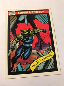 WOLVERINE (Parche) #37: Marvel Universe Serie 1 carta; 1990 Impel; Alto Grado - Imagen 1 de 6
