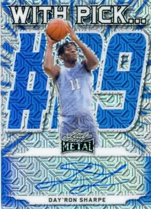2022 LEAF METAL BASKETBALL AUTOGRAPHED #3/20 BROOKLYN NETS Day'Ron Sharpe - Picture 1 of 2
