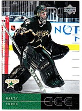 2000-01 UPPER DECK ICE #69 MARTY TURCO (RC) Rookie Dallas Stars Hockey Card