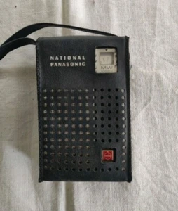 Radio National Panasonic Transistor model R-1031 nera con custodia - Imagen 1 de 3