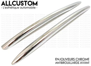 2 COPRI CROMATI PROFILI BACCHETTE FENDINEBBIA PARAURTI per VW GOLF 7 MK7 2012-16 - Picture 1 of 4