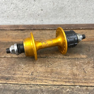 Shimano DX Rear Hub NOS Gold Old School BMX Cassette 36 Hole 36h Nutted OG 80s - Picture 1 of 19