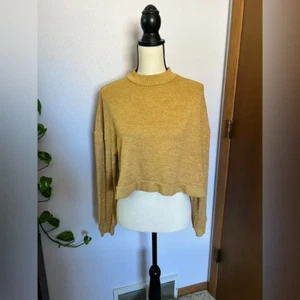 SO Women’s Cropped Yellow Sweater Size S - Picture 1 of 8